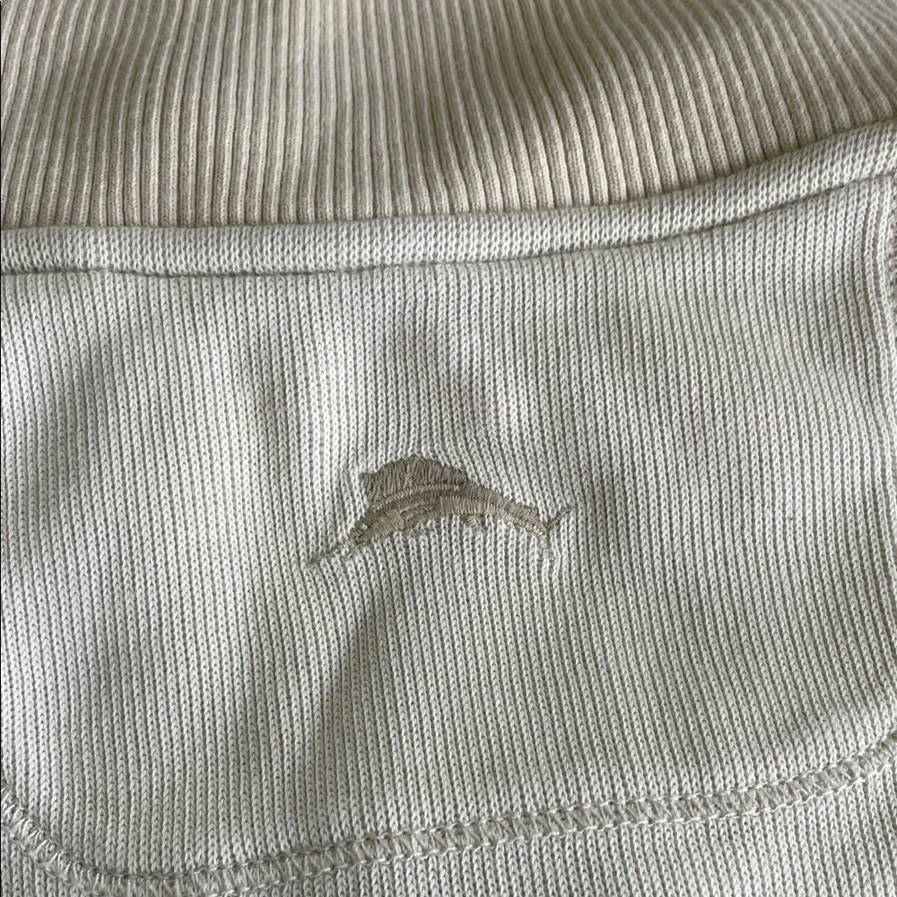Tommy Bahama Men's Off-White Zip-Up Sweater - Picture 3 of 3